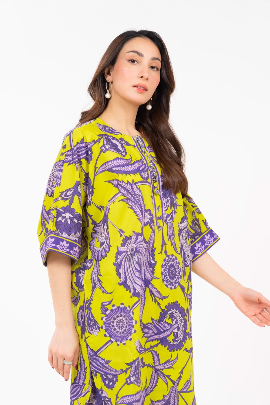 Stitched - Printed Cambric Kurti