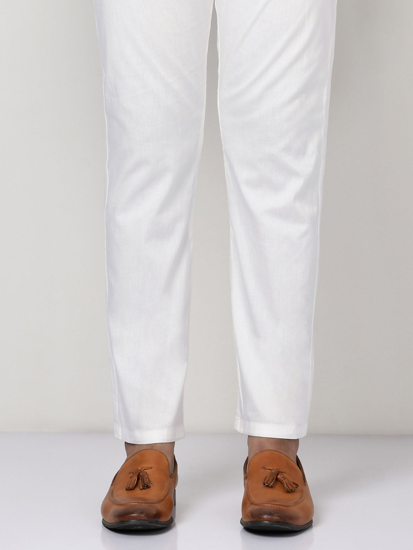 Straight Trouser - White