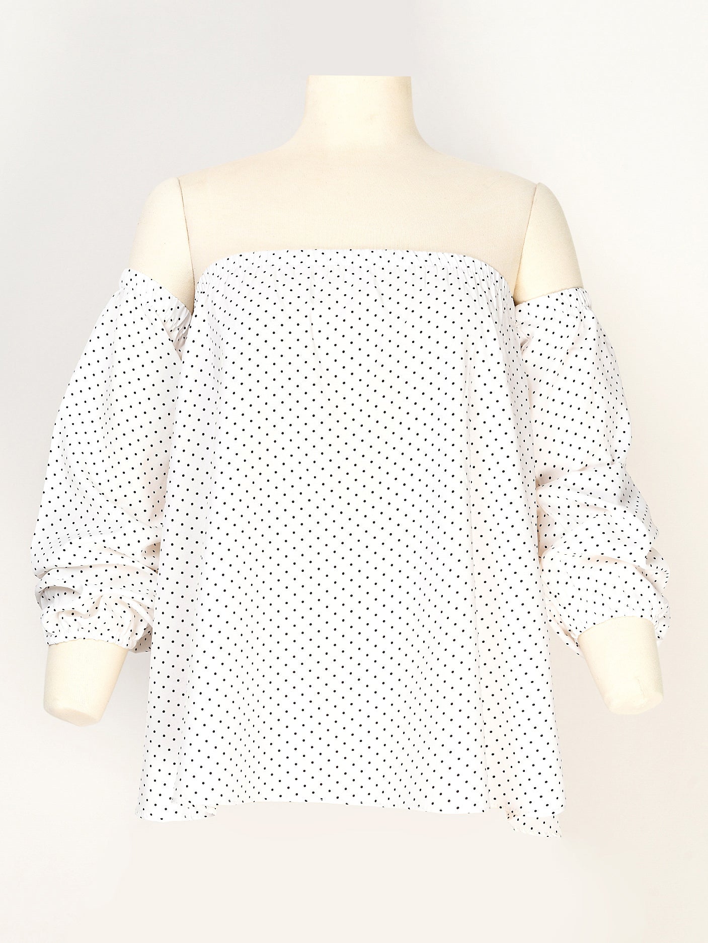 Polka Dot Off Shoulder Top