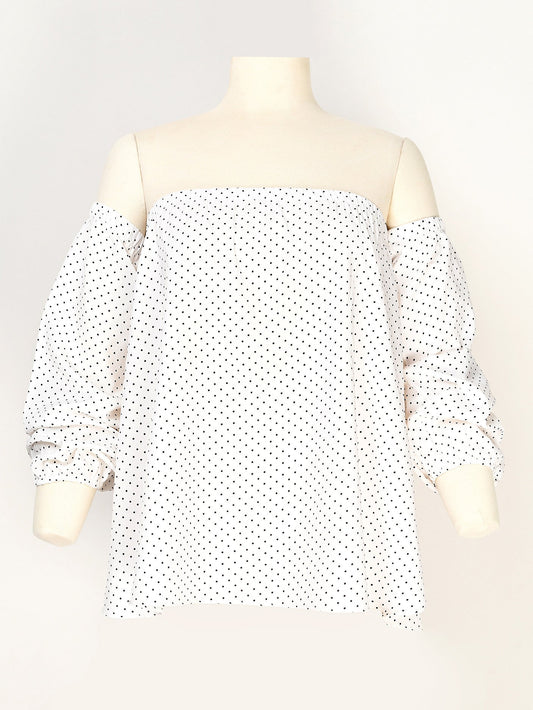 Polka Dot Off Shoulder Top