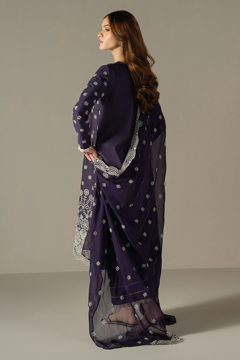 INDIGO ROYAL-3PC CHIKANKARI SUIT