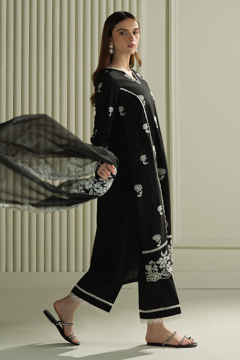 RAVEN MESH- 3PC EMBROIDERED LAWN SUIT