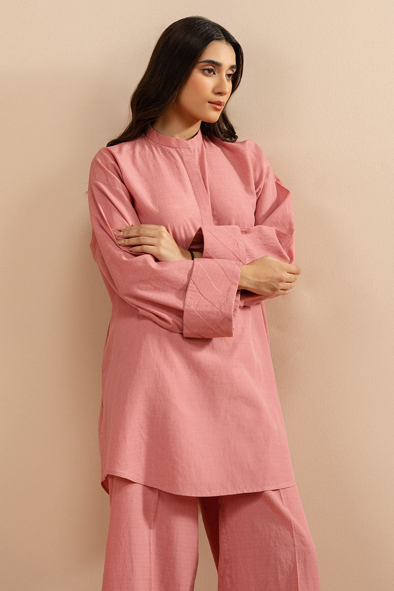 DUSTY ROSE-2 PC (SHIRT & TROUSER)