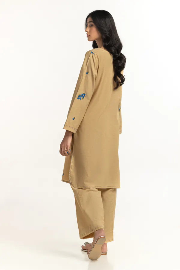 Yarn Dyed Embroidered Shirt And Dyed Trouser IPST-34322