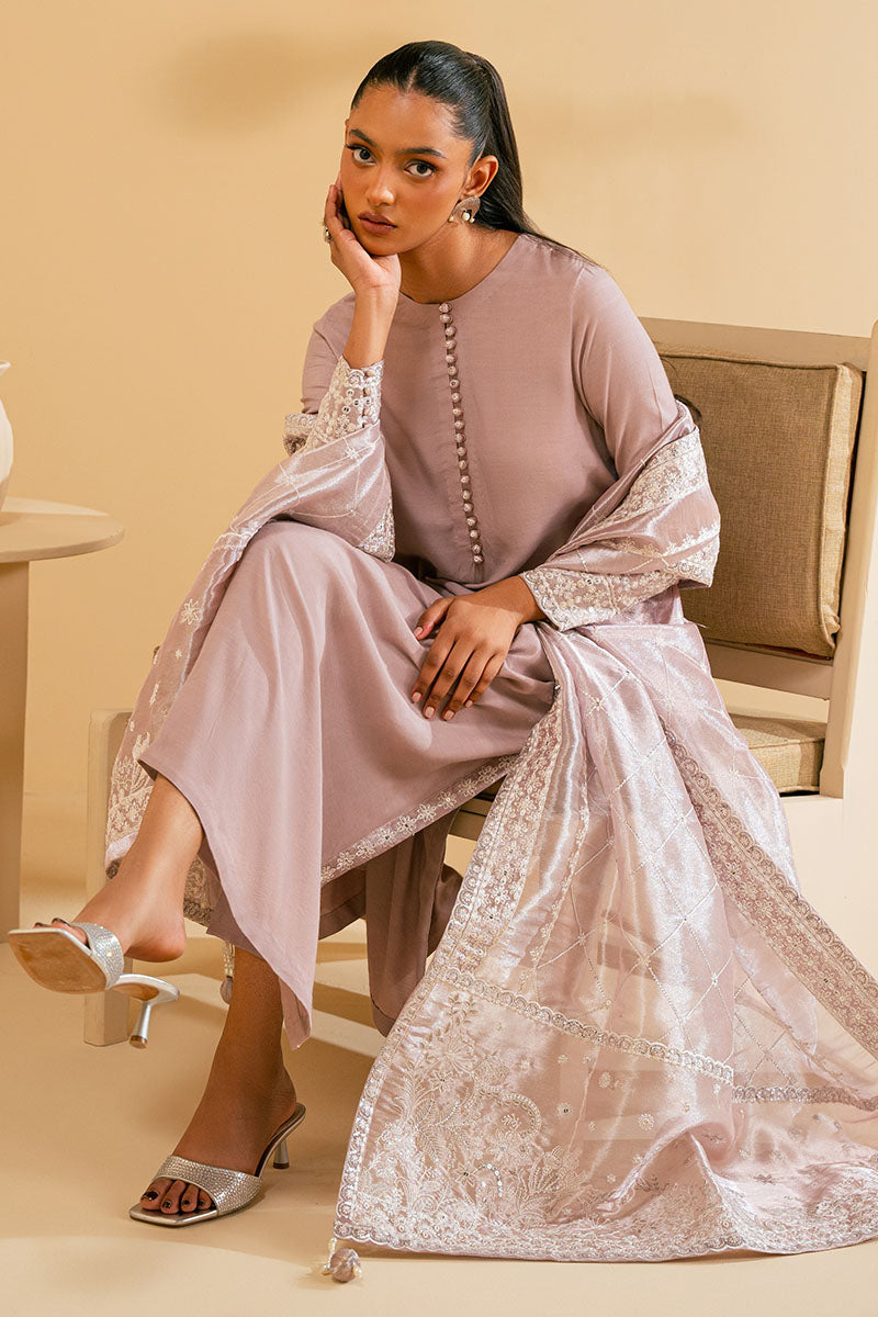 SHELL PINK-2PC (SHIRT & DUPATTA )