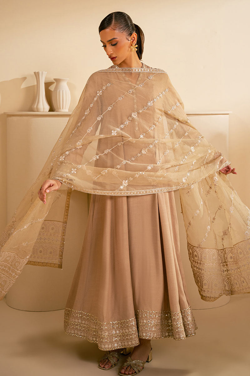 SOFT BEIGE-2PC (SHIRT & DUPATTA)