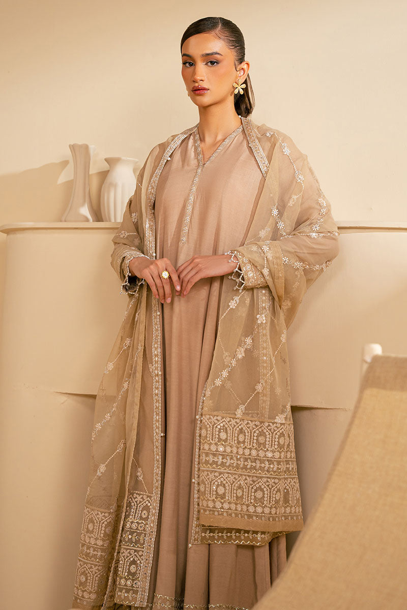 SOFT BEIGE-2PC (SHIRT & DUPATTA)