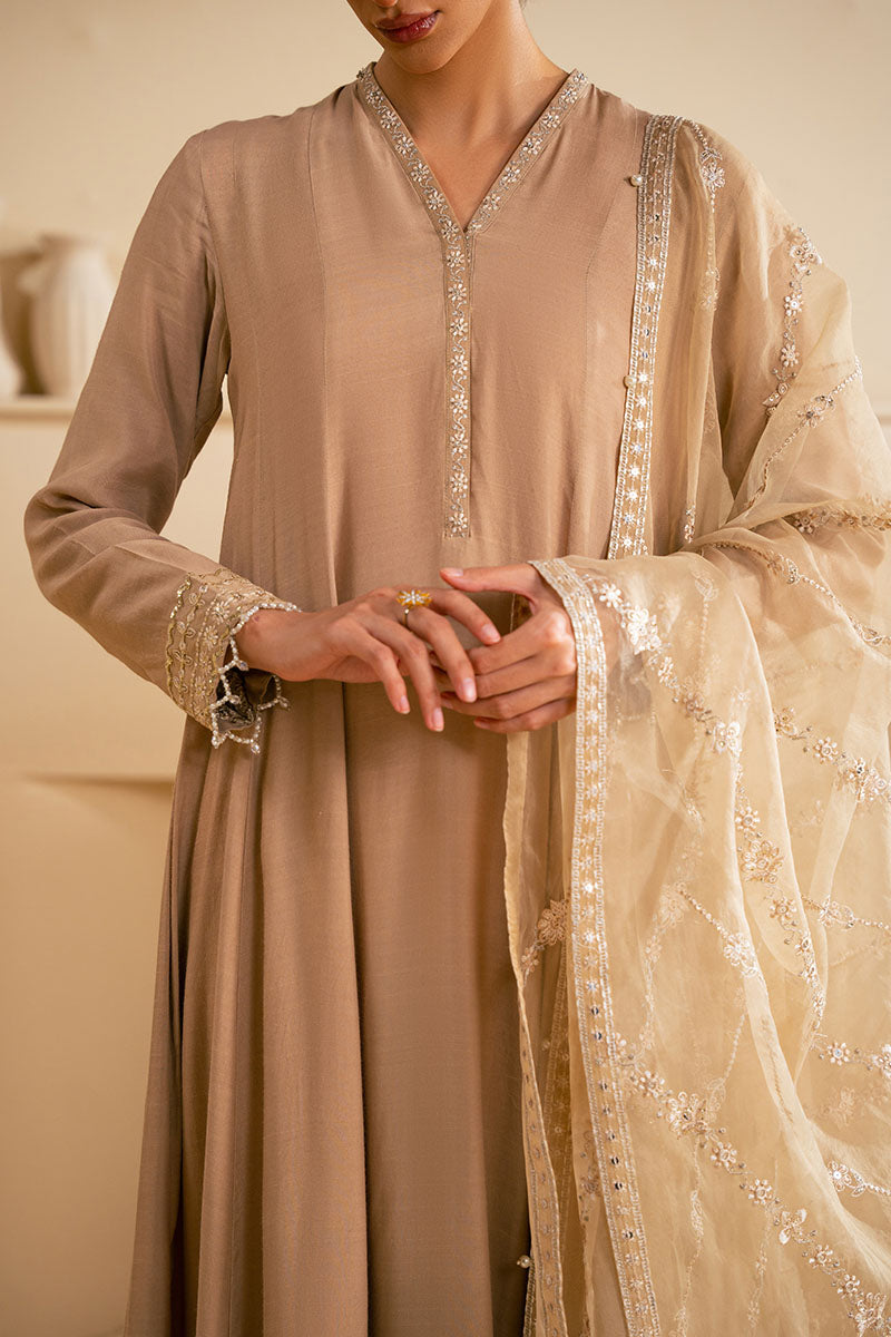 SOFT BEIGE-2PC (SHIRT & DUPATTA)