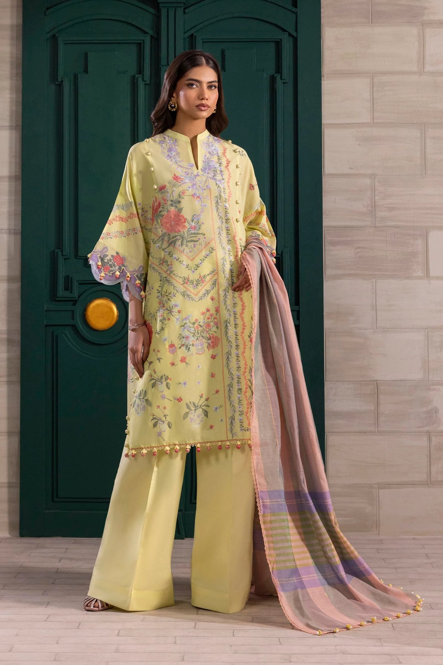 Unstitched 3 Piece Lawn Suit