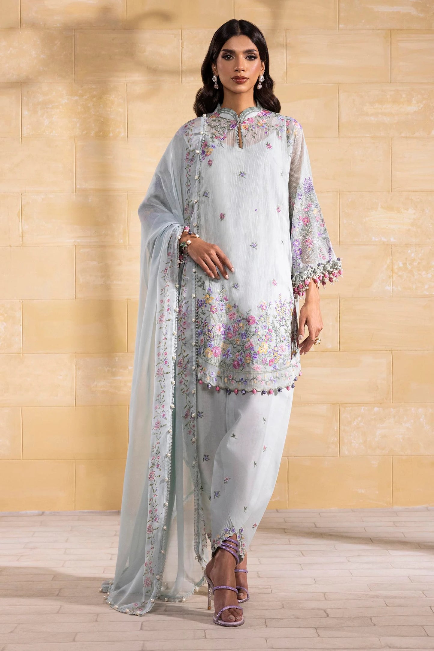 Unstitched 3 Piece Lawn Suit