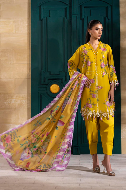 Unstitched 3 Piece Lawn Suit