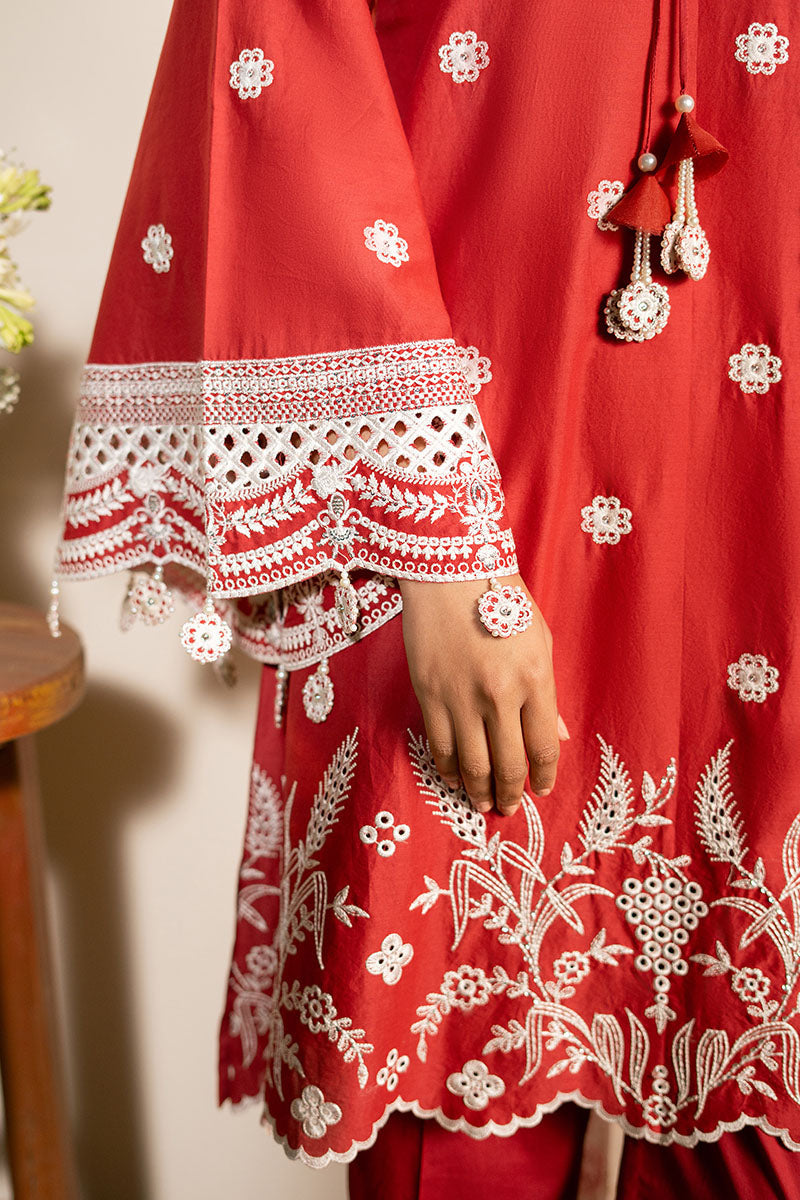 SCARLET GARDEN- 3PC EMBROIDERED LAWN SUIT