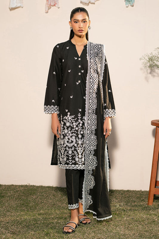 RAVEN GRACE- 3PC EMBROIDERED LAWN SUIT