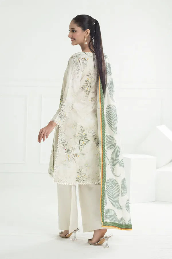 3 Piece Unstitched Printed Lawn Suit CL-52428