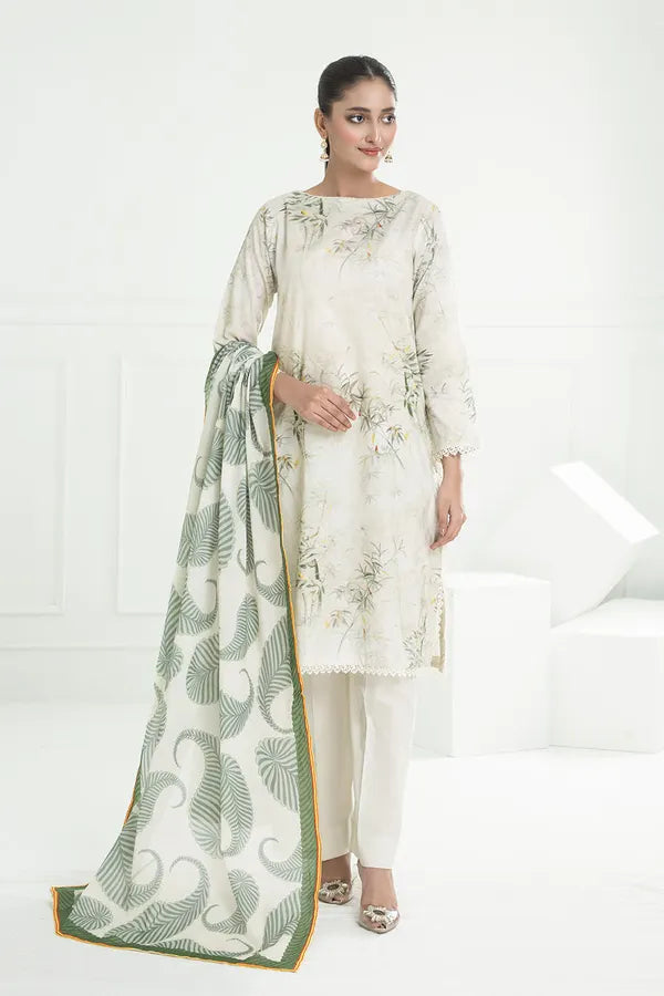 3 Piece Unstitched Printed Lawn Suit CL-52428