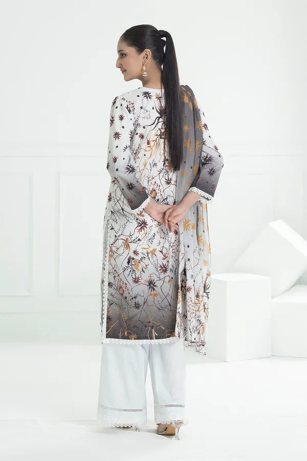 3 Piece Unstitched Jacquard Suit with Printed Lawn Dupatta CL-52502