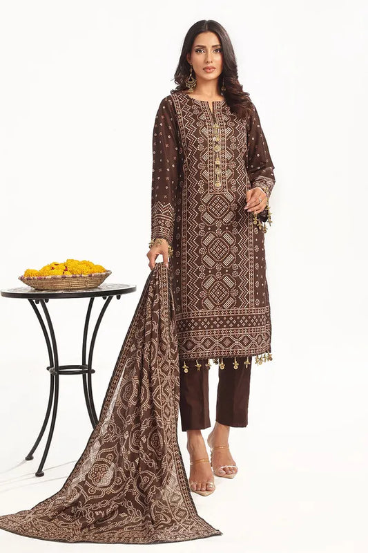 3 Piece Unstitched Printed Lawn Suit CL-52399 B