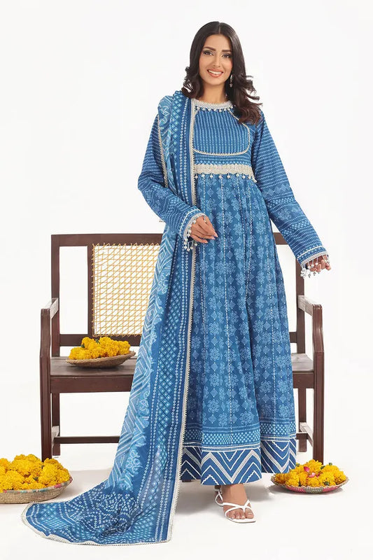 3 Piece Unstitched Printed Lawn Suit CL-52412 B