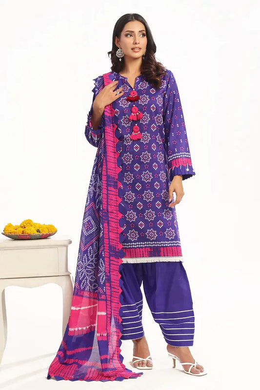 3 Piece Unstitched Printed Lawn Suit CL-52445 B