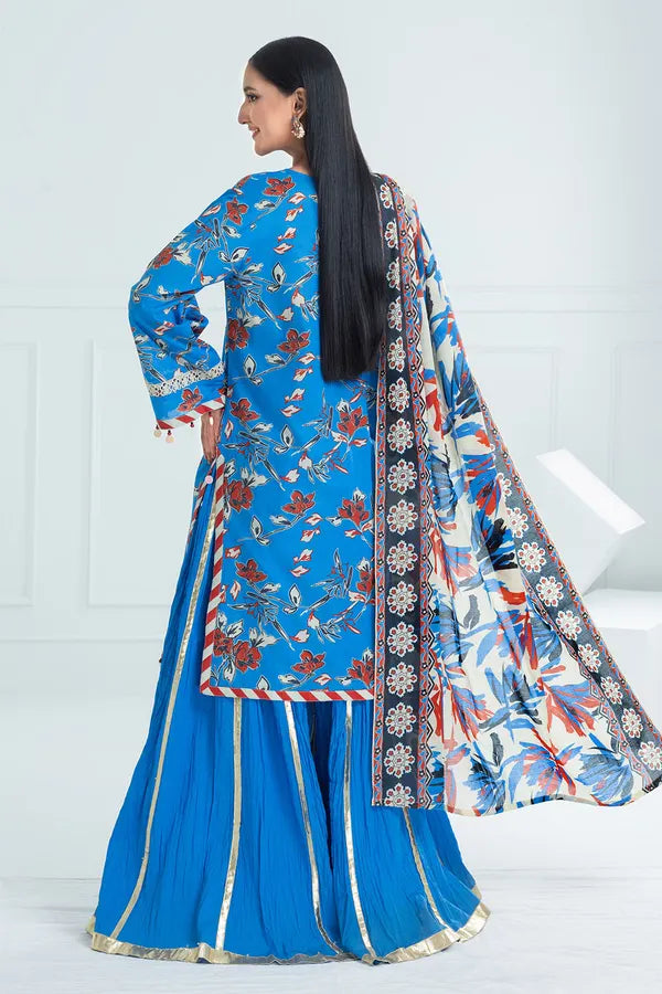 3 Piece Unstitched Printed Lawn Suit CL-52424