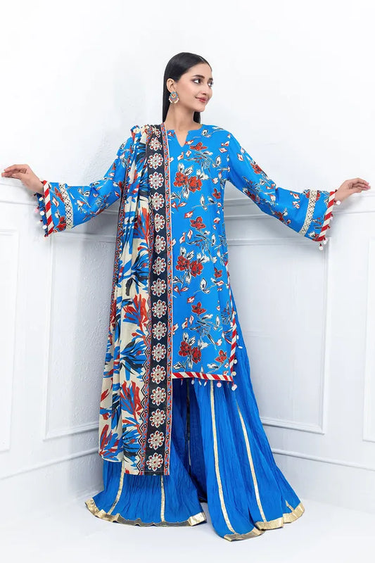 3 Piece Unstitched Printed Lawn Suit CL-52424