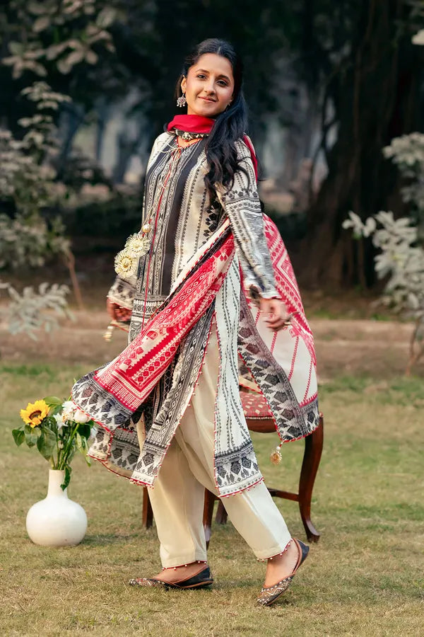 3 Piece Unstitched Printed Lawn Suit CL-52079 A