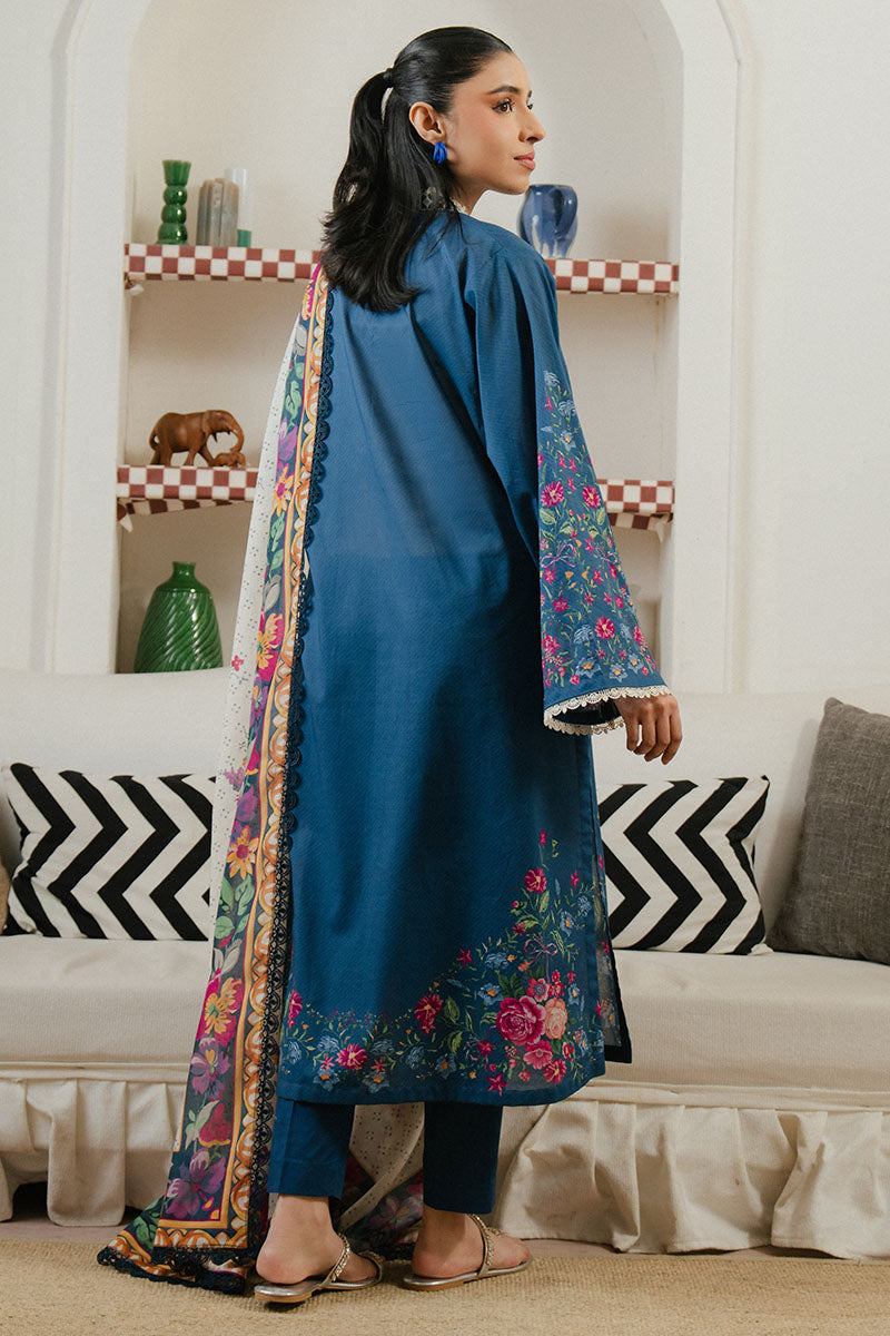 MIDNIGHT TIDE-3 PC PRINTED LAWN SUIT