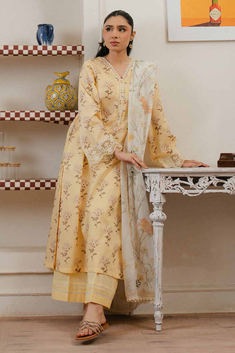 ORCHID IMPRESSION-3 PC PRINTED LAWN SUIT