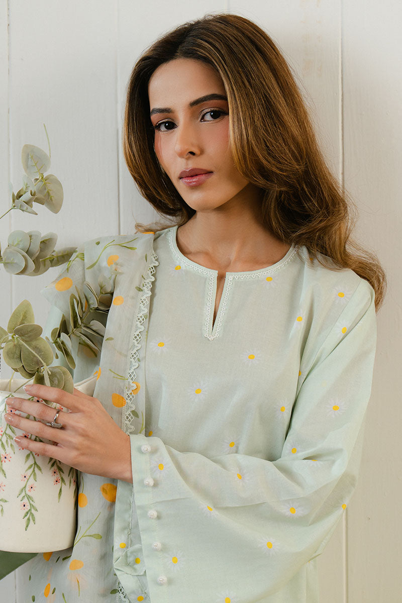 DAISY BLOOM-3 PC PRINTED LAWN SUIT