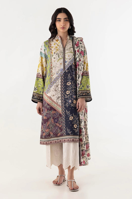 Stitched Multi Printed Shirt + Dupatta