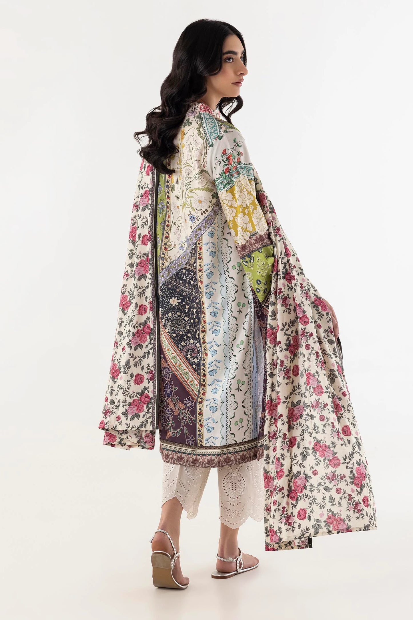 Stitched Multi Printed Shirt + Dupatta