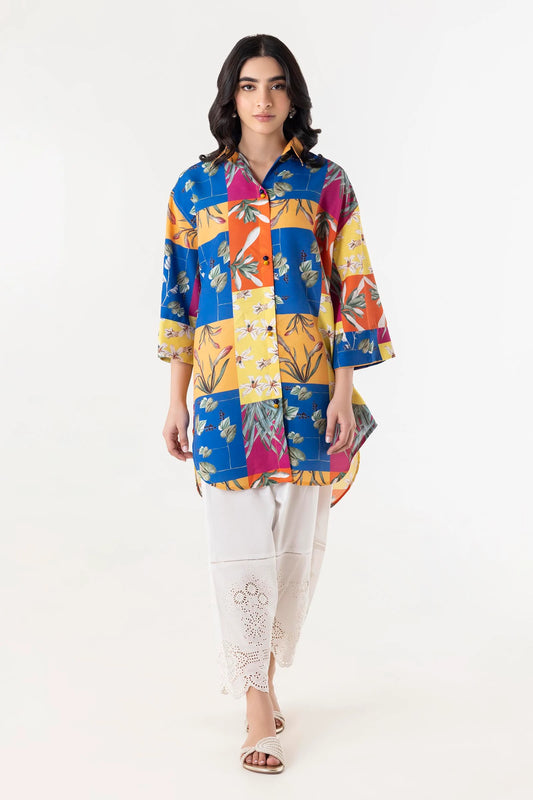 Stitched Multi Printed Shirt