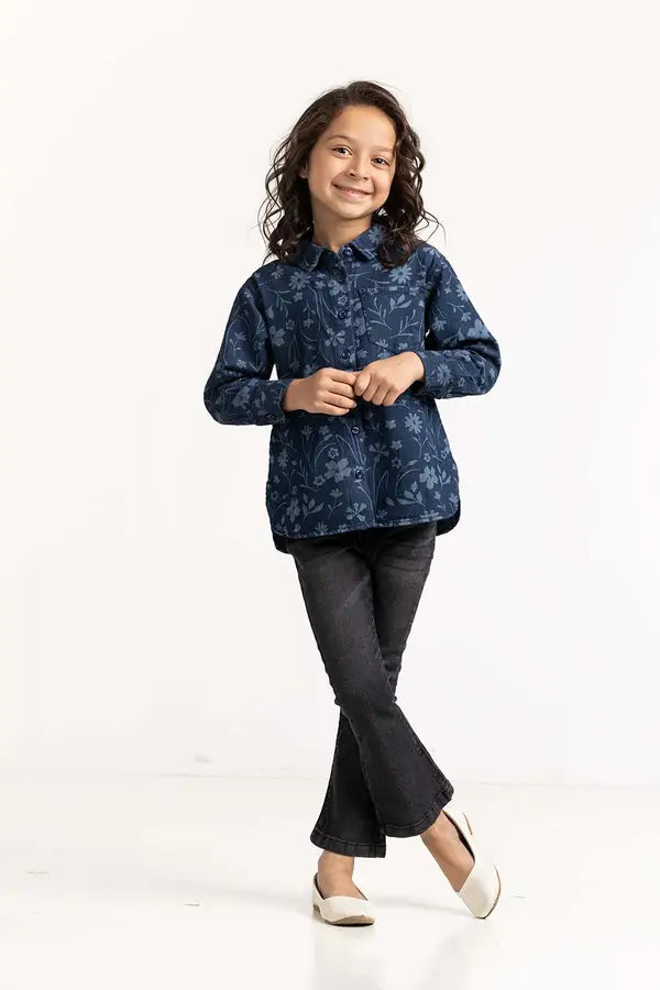 Toddler Girl Blue Top 224-617-011