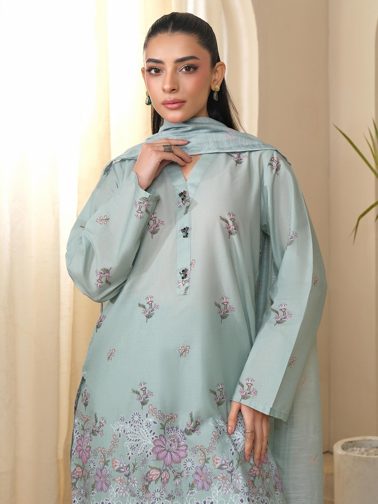 3 Piece Lawn Suit-Printed (Unstitched)