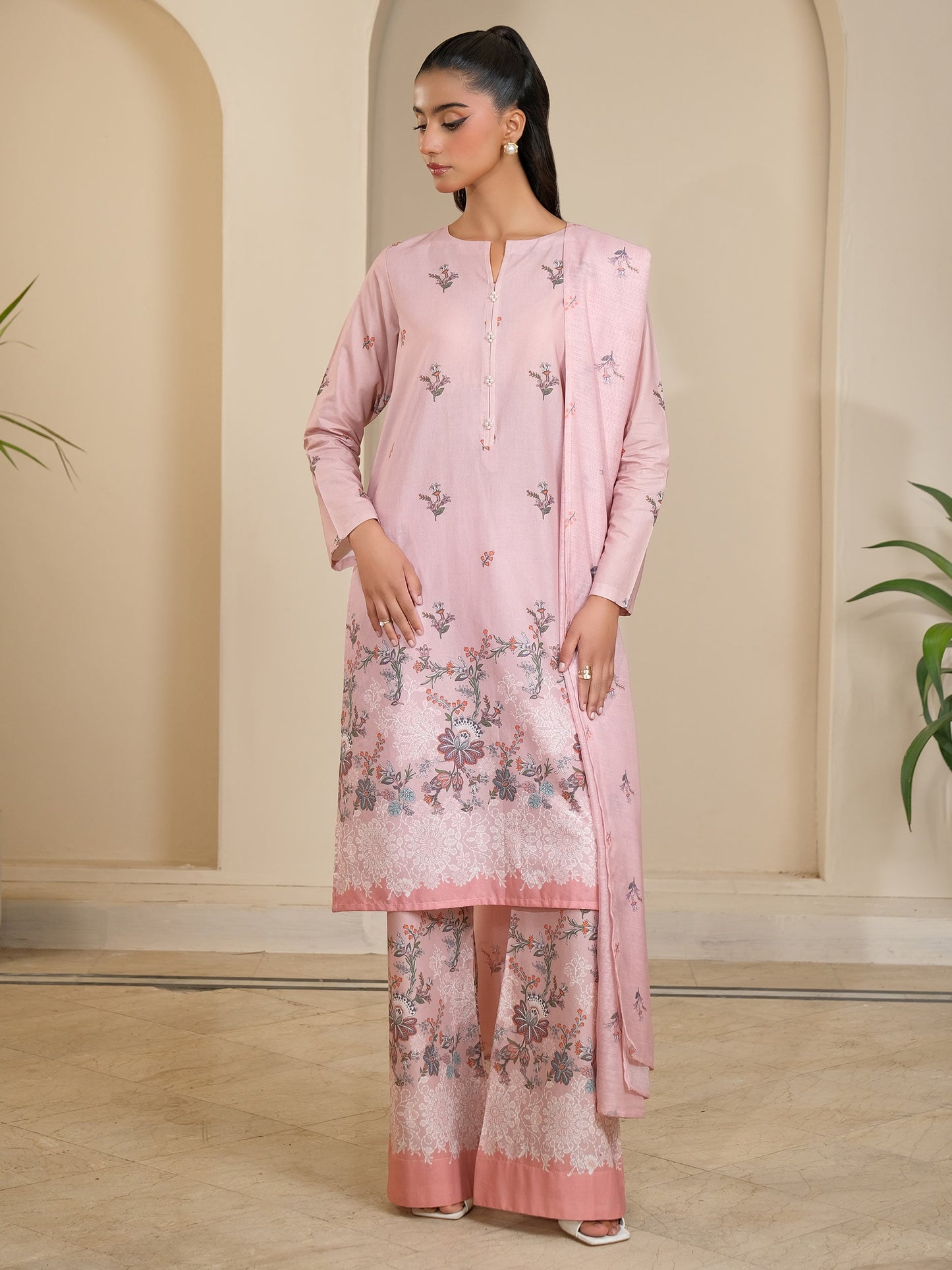 3 Piece Lawn Suit-Printed (Unstitched)