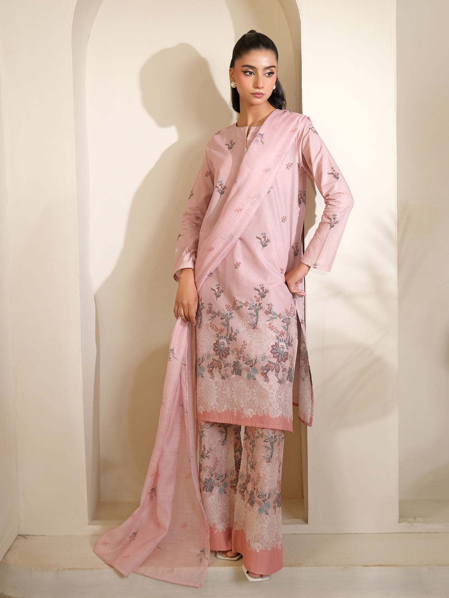 3 Piece Lawn Suit-Printed (Unstitched)